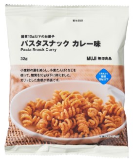 無印良品　パスタスナック　カレー味